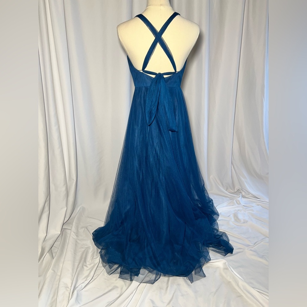 Anthropologie Hitherto Zaria Saphire Dress | 6 - Picture 11 of 16